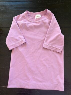 Hanna Andersson Lilac Short Sleeve Rash Guard 4T